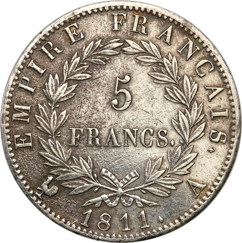 Francja. 5 franków 1811 A, Paryż